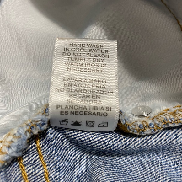 Forever 21 Ripped Demin Skirt Jean Size S - Picture 8 of 9